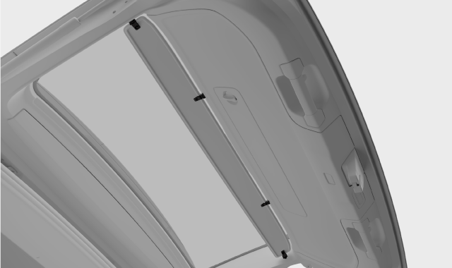 Boot cover hatch pins into the brackets