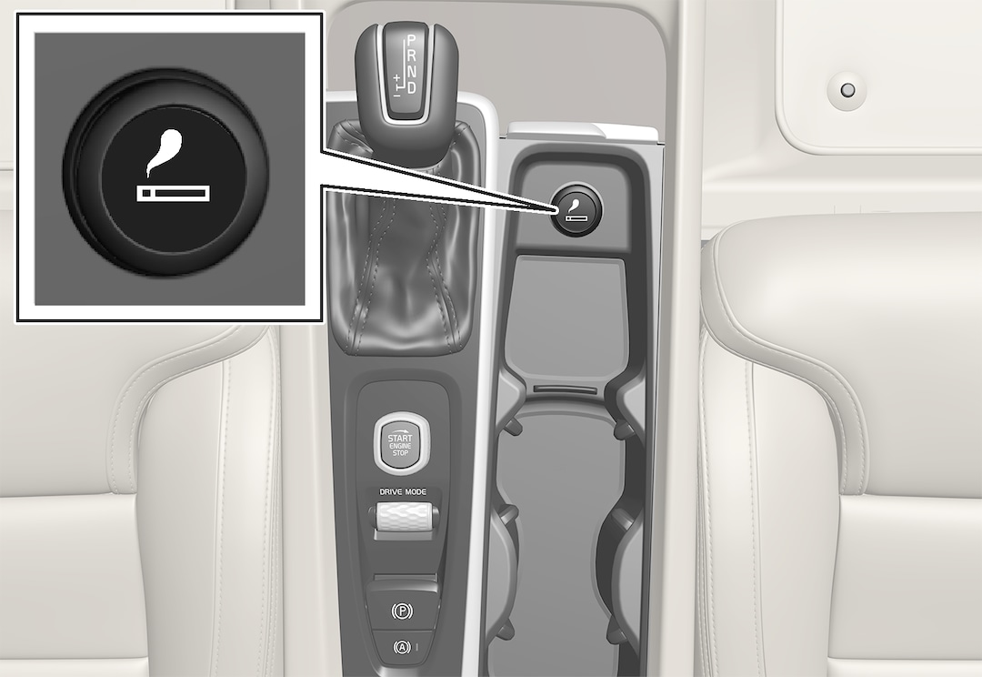 V60 Cross Country Using the cigarette lighter* Volvo Support PH