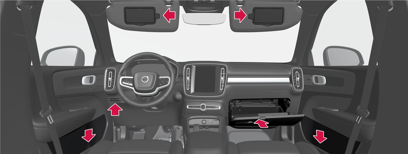 P6-2037-XC40-Interior storage, front seat