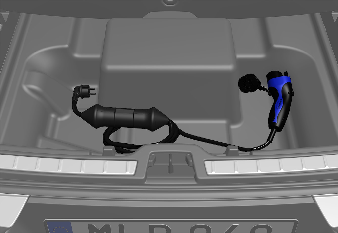P6-2017- XC40H Cable placement in car - RoW