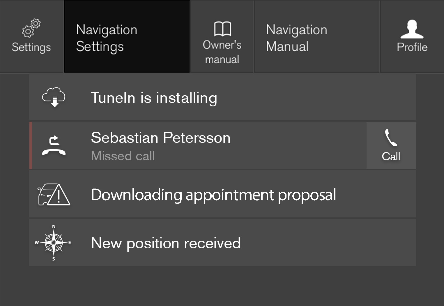 P5-17w46-Navigation settings pane-Contextueal higlighted