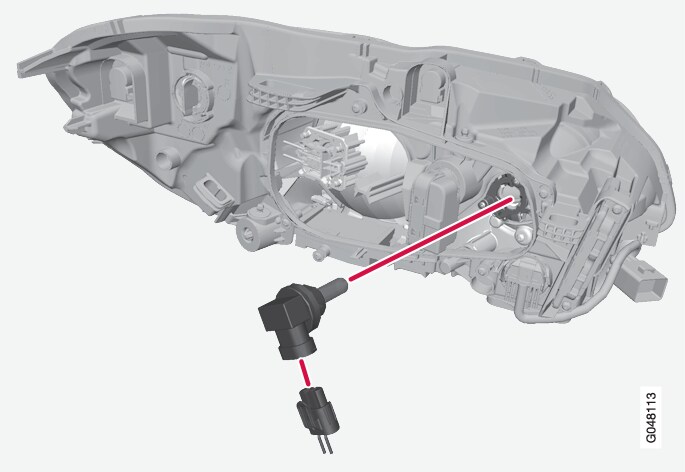 P3-1320-XC60 Halogen high beam bulb replacement