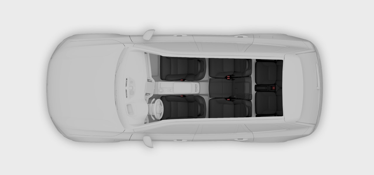 Seat position overview for left-hand drive