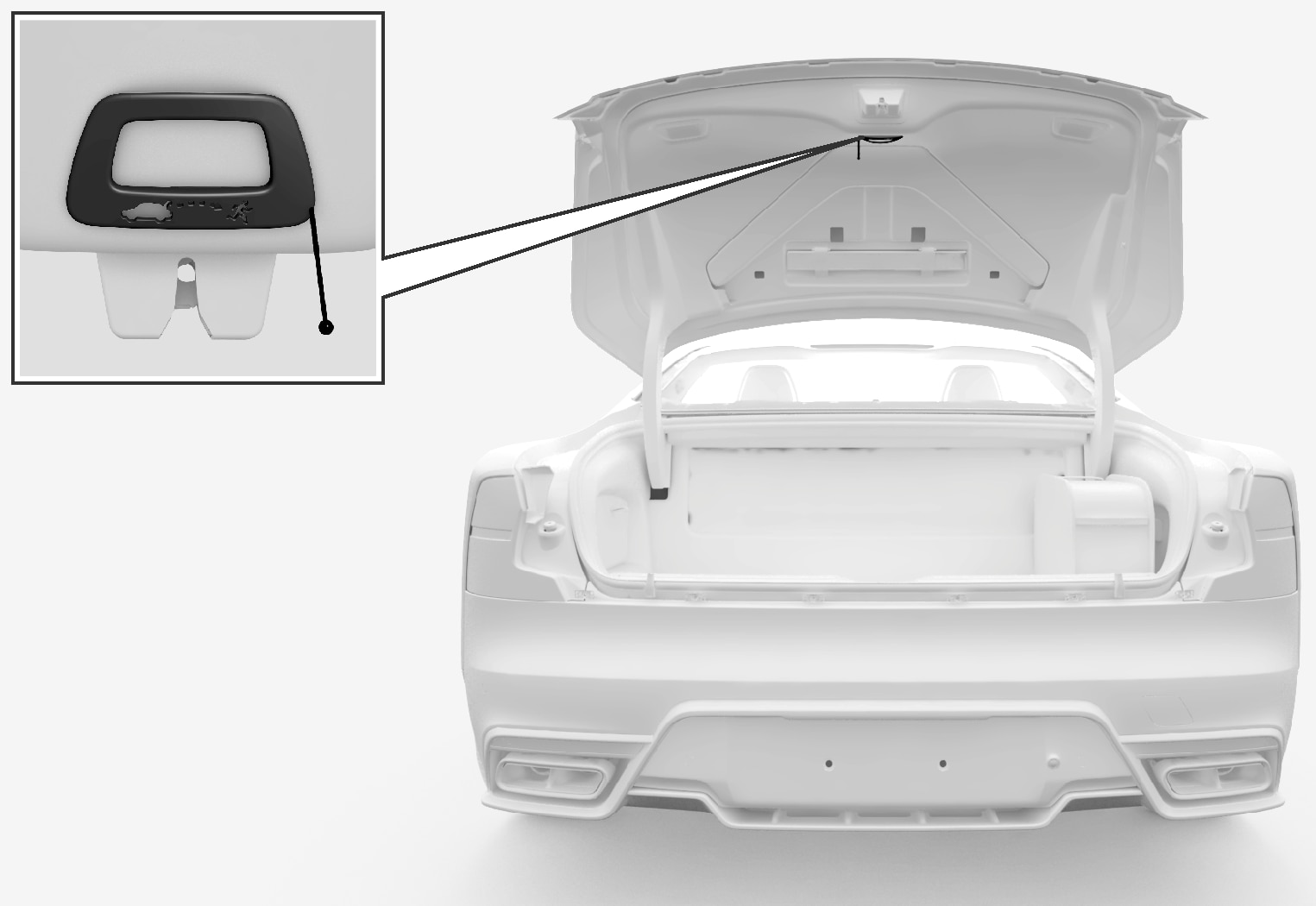 Plateau de coffre couvercle intérieur non rétractable pour voiture