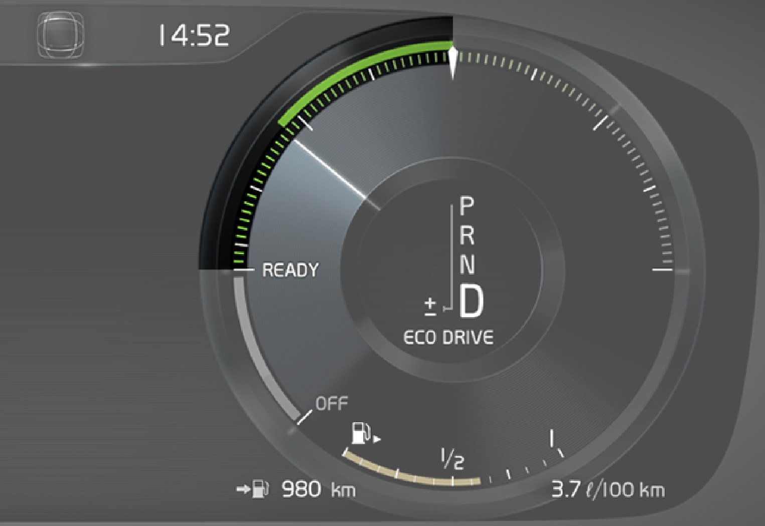 P5-1546-XC90- Eco guide in driver display 12 inch