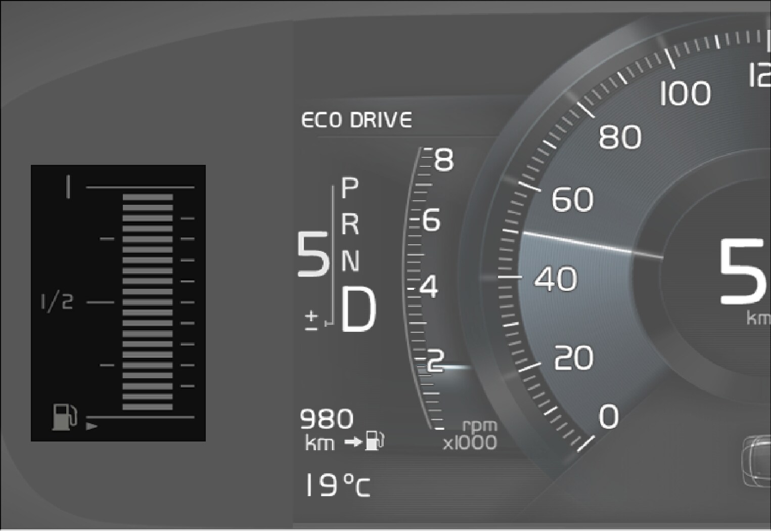 P5-1717-All-Fuel gauge in 8 inch driver display