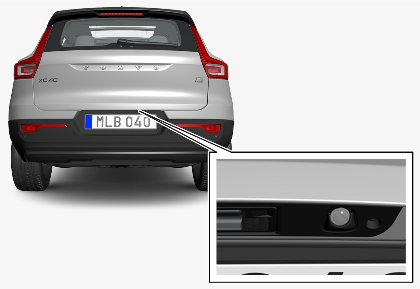 P6-21w24-XC40/XC40H/XC40BEV-ParkingCam-Rear
