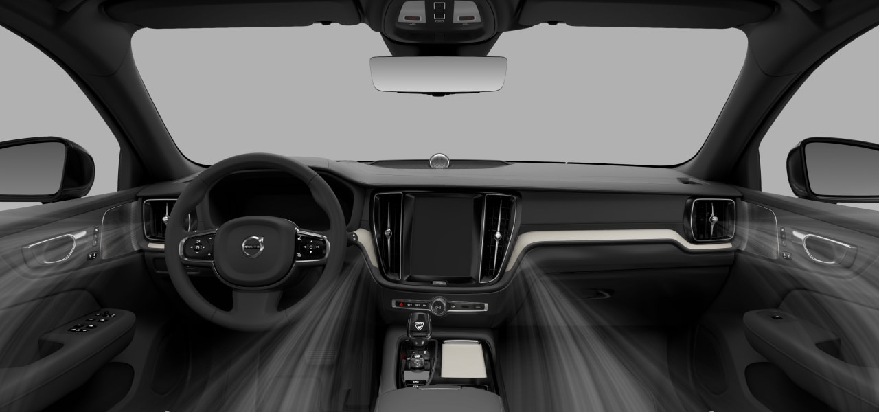 Vista interior do automóvel