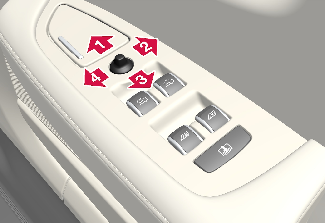 P5-1646 - Rear seat control - S90L