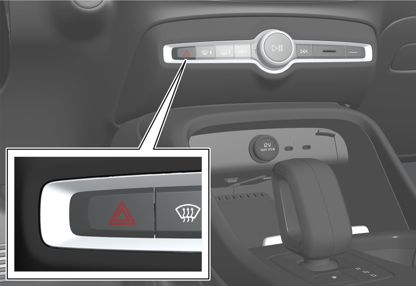 P6-2139-C40-Hazard warning flasher