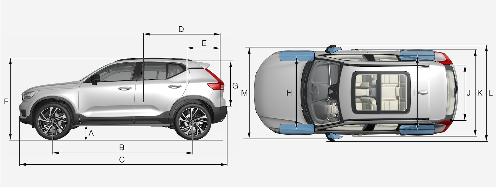 XC40 Dimensions Volvo Support ENCA