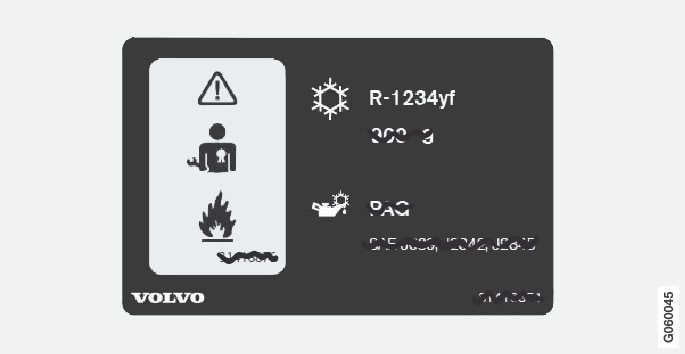 P3/P4-1617-Decal air conditioning R1234yf