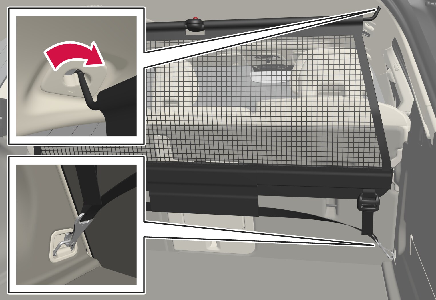 P5-1717-XC60-Load net rear installation