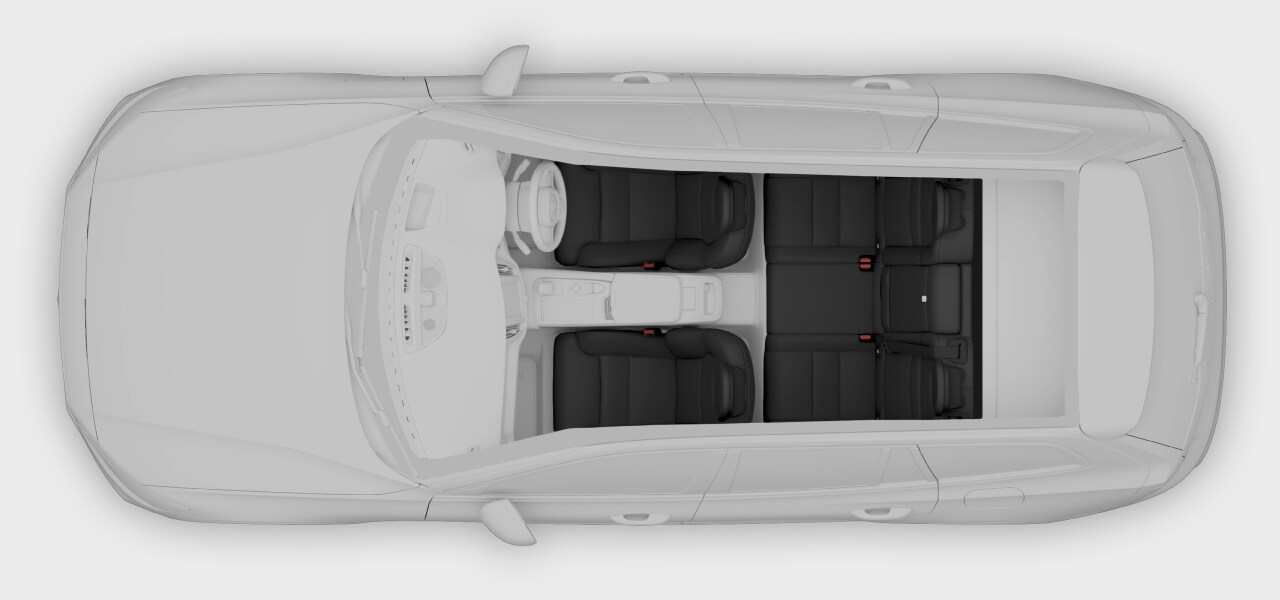 Seat position overview for right-hand drive