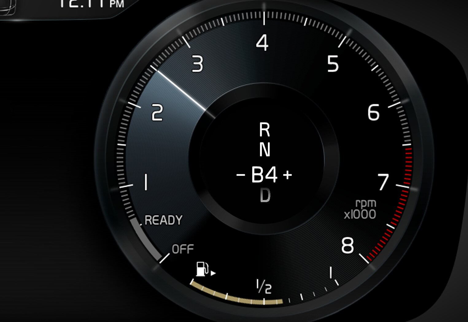 P5P6-1917-Hybrids-Manual gear in driver display