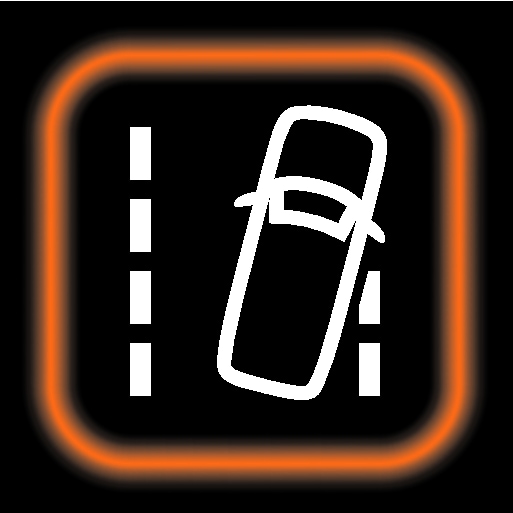 PS-1926-Lane Keeping Aid malfunction symbol with orange frame