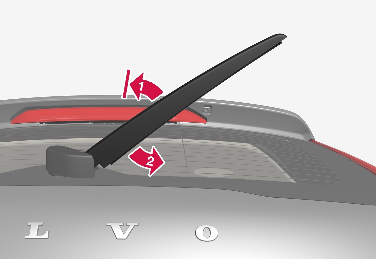 X AUTOHAUX Rear Windshield Wiper Blade Arm Set for Volvo XC60 XC90-365mm 