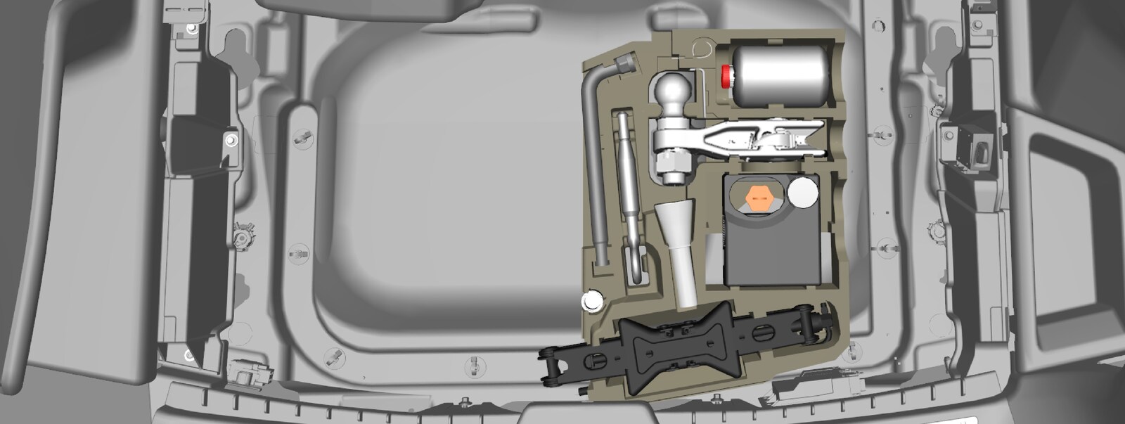 P5-1519-XC90 Hybrid-tools in luggage compartment