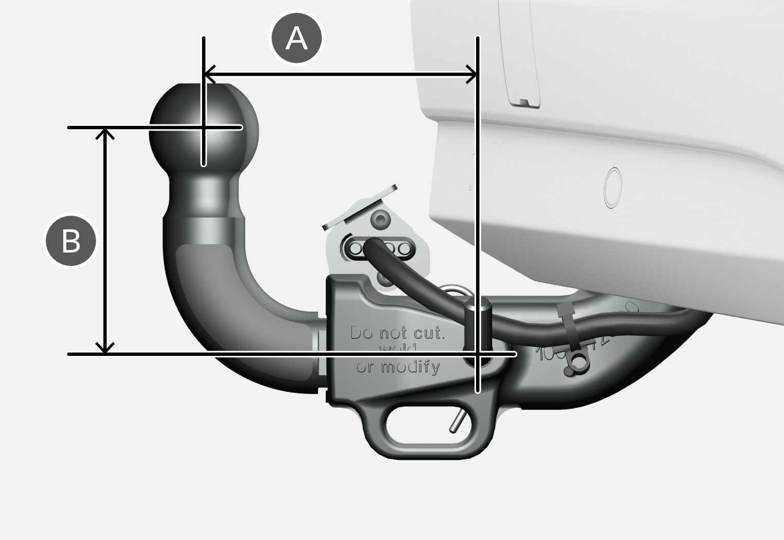 PS-2007-USA trailer hitch, overview ball mount