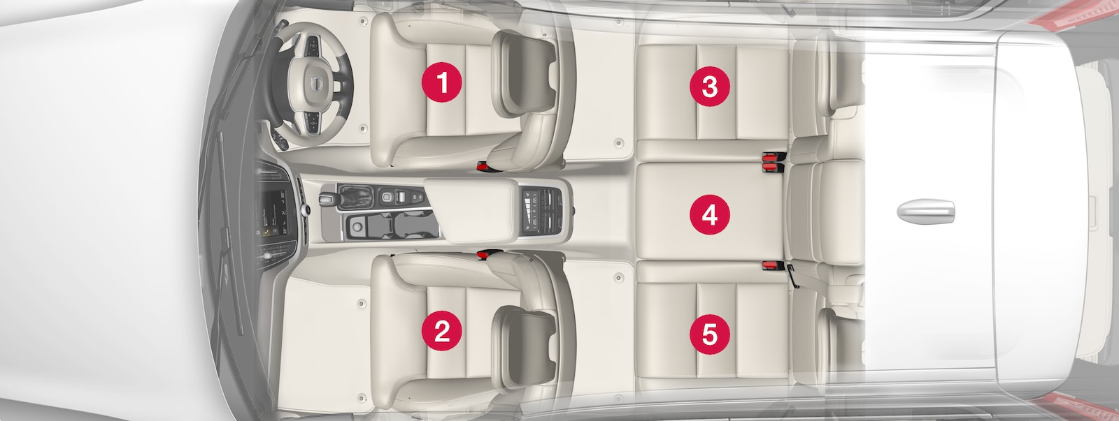 P5-S60/V60-1817-Safety-Child restraint placement overview in right-hand drive cars