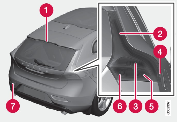 V40 Lamp Replacement Location Of Rear