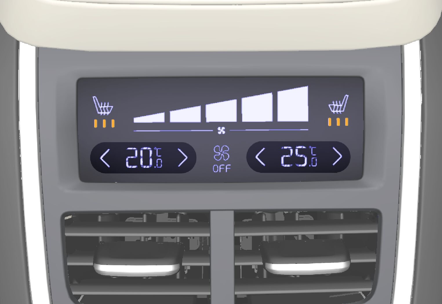 P5-1507–Climate–Rear climate controls temperature