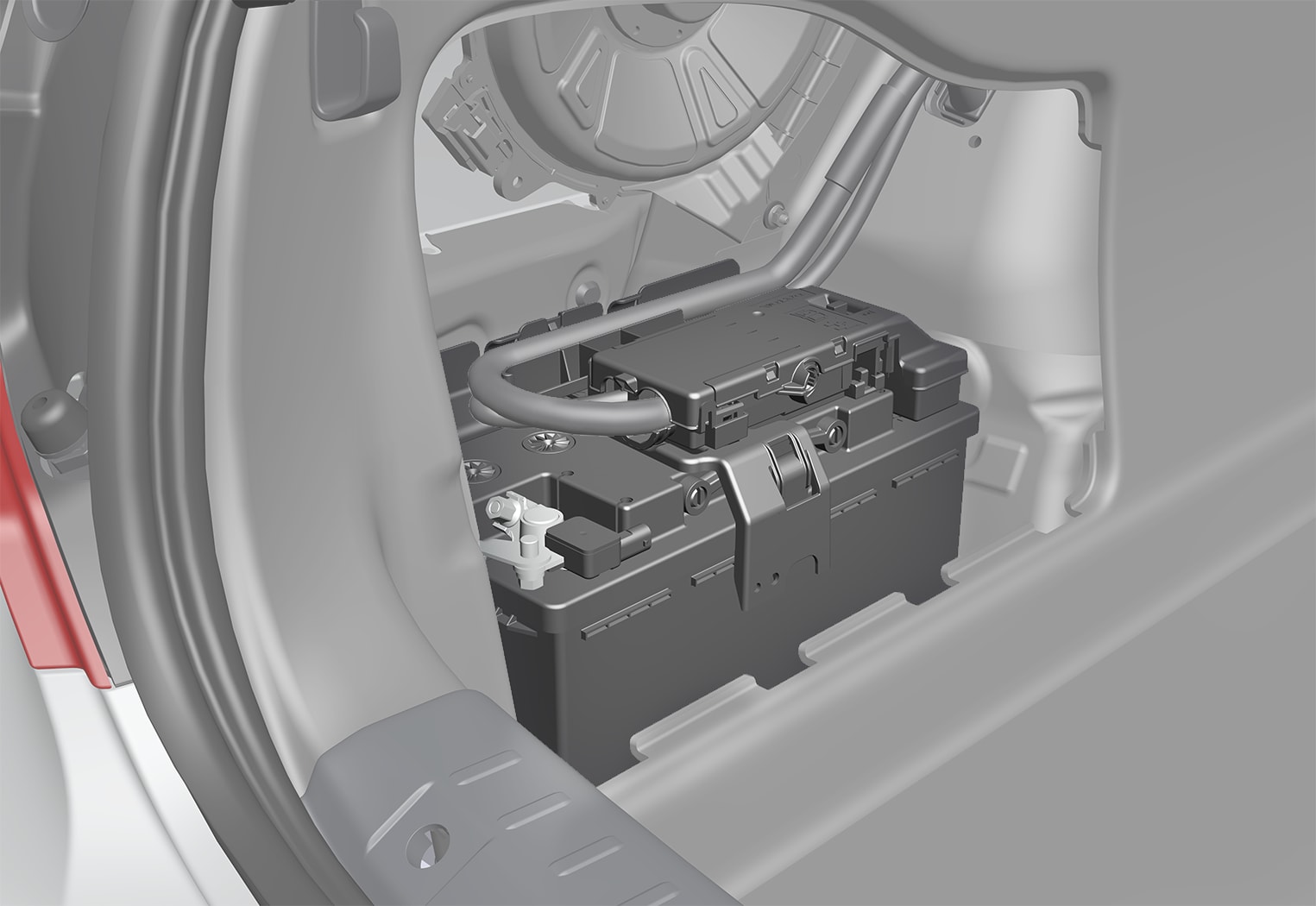 P5-1617-S90 Starter battery location