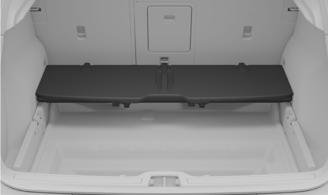 Folded cargo hatch.
