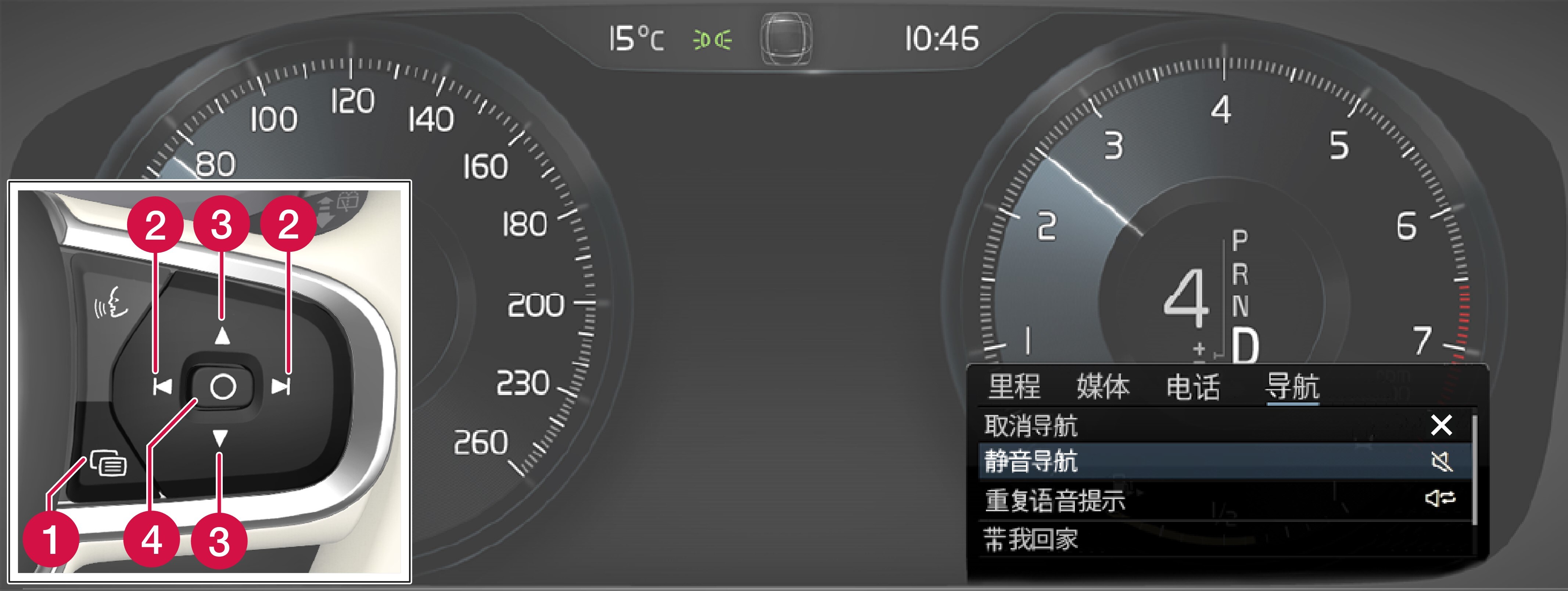 P5-1617-Navi-App menu and right steering wheel switch (ZN)