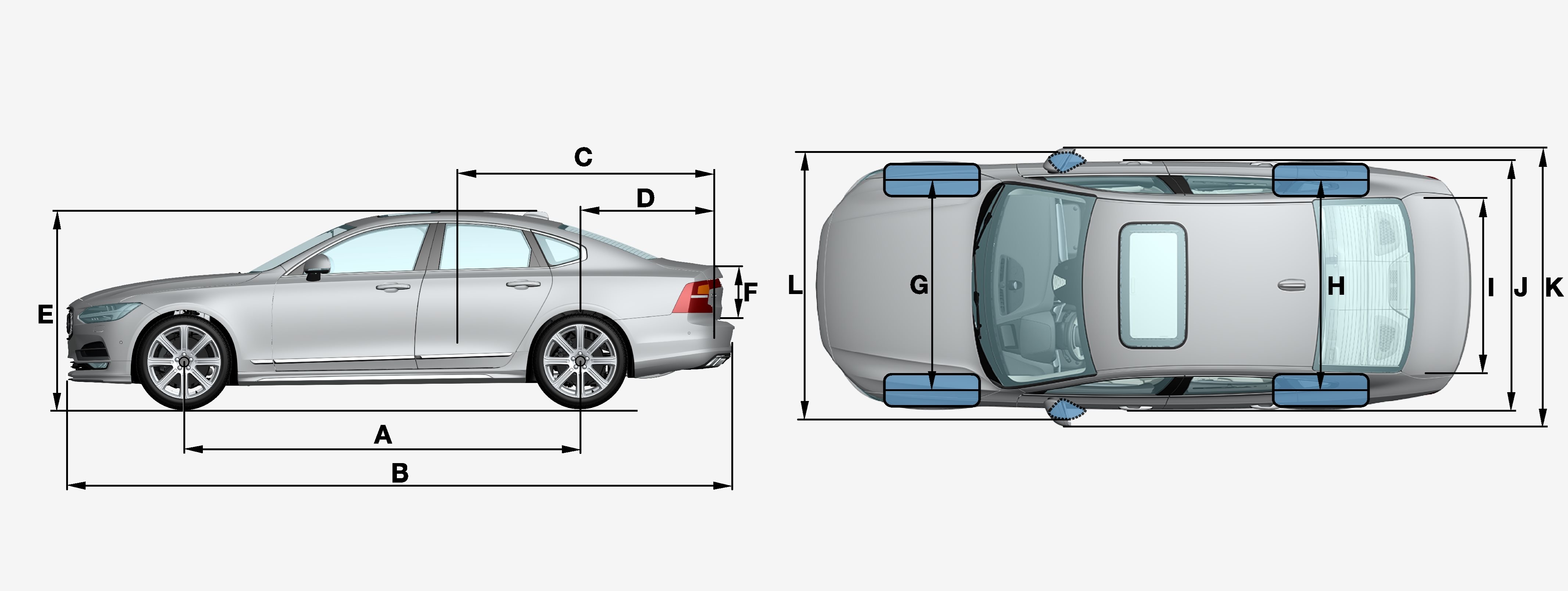 寸法 寸法 重量 仕様 S90 17 Volvo サポート 寸法 寸法 重量 仕様 S90 17 Volvo サポート