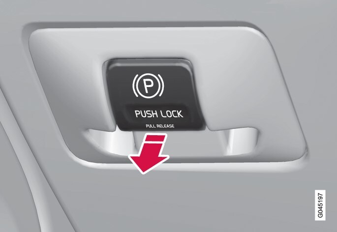 Parking brake control - release.