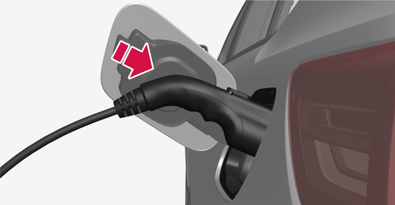 2139-BEV-Start charging- rear inlet and charging gun