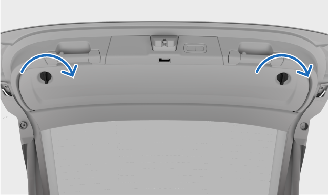 Compartment in the boot hatch.