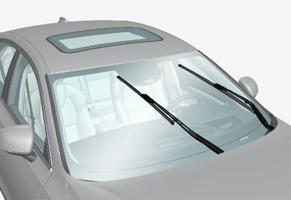Wiper blades in service position Volvo Support UK