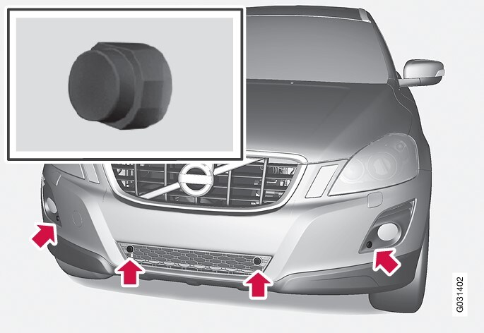 Sensor location, front.