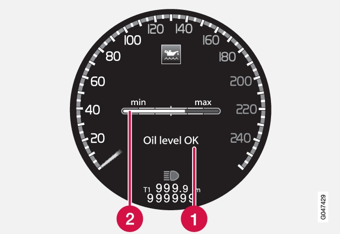 P3-1246-V60H Oil message and graph in display