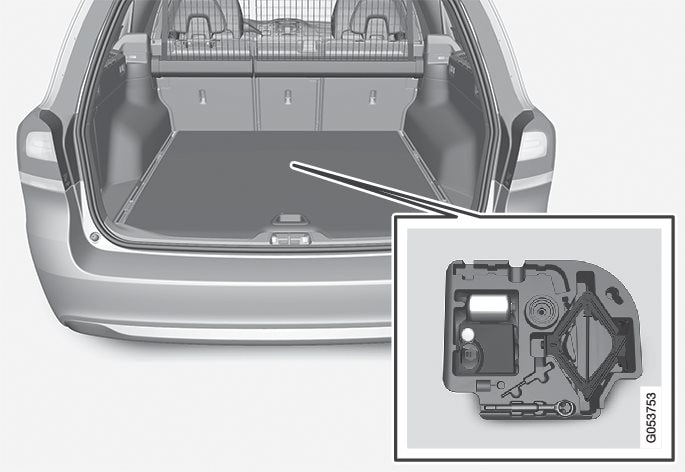 p3-1517-V70-Bi Fuel- tools in luggage compartment