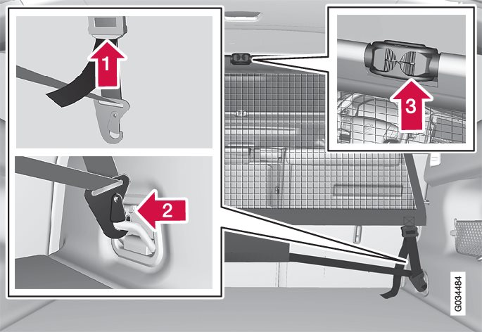 P3-835-xc60 Cargo net Folding