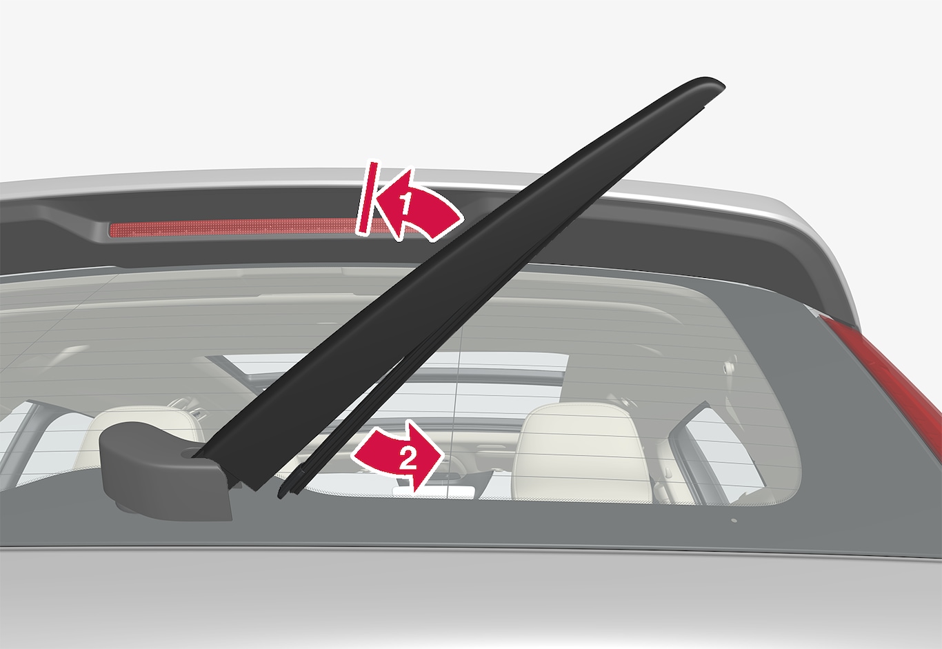 XC40 Mild Hybrid Changing rear window wipers Volvo Support EN CA