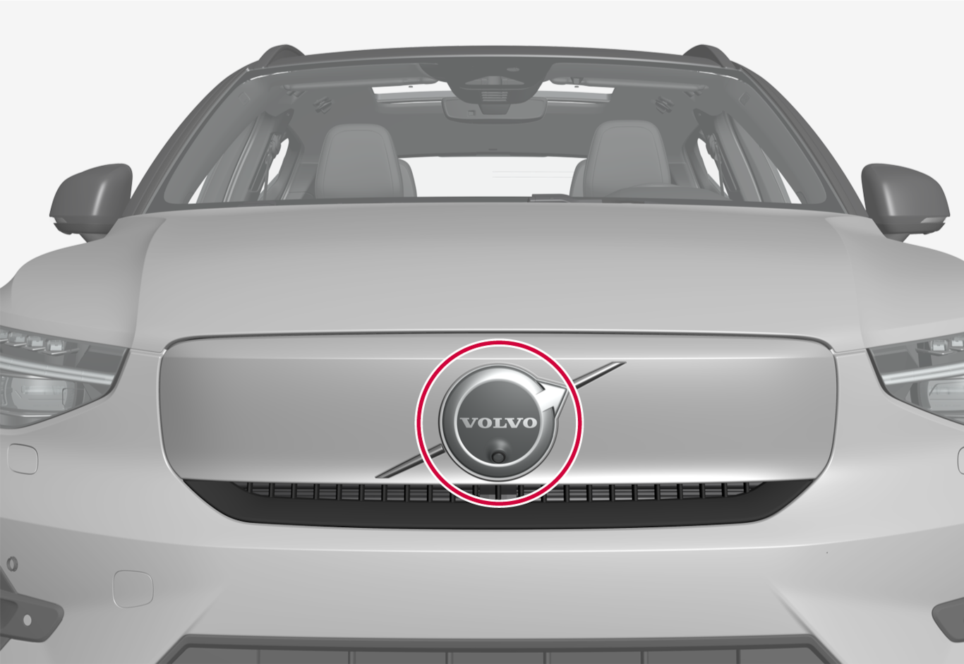 P6-22w22-XC40BEV-Front radar-Placement