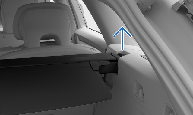 Lift the ends of the load cover.