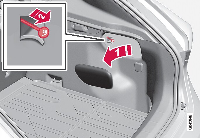 P4-1220-Manuell release fuel filler lid