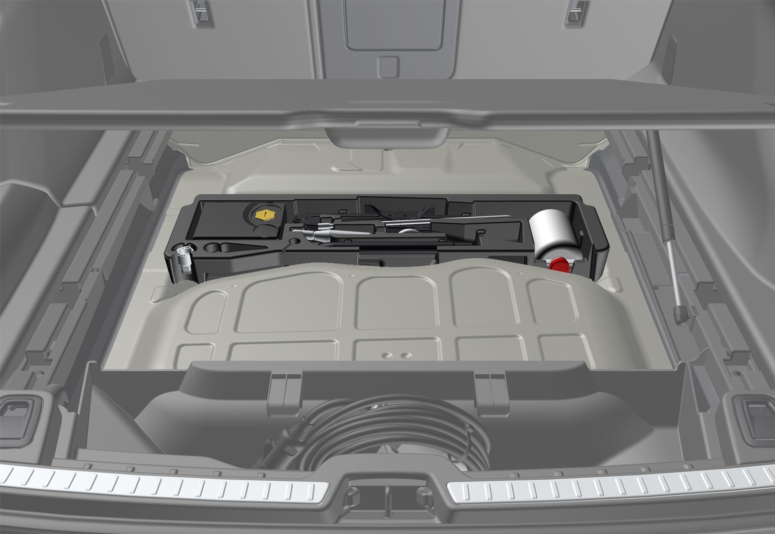 P5-1646-S/V90 hybrid-temporary mobility kit storage