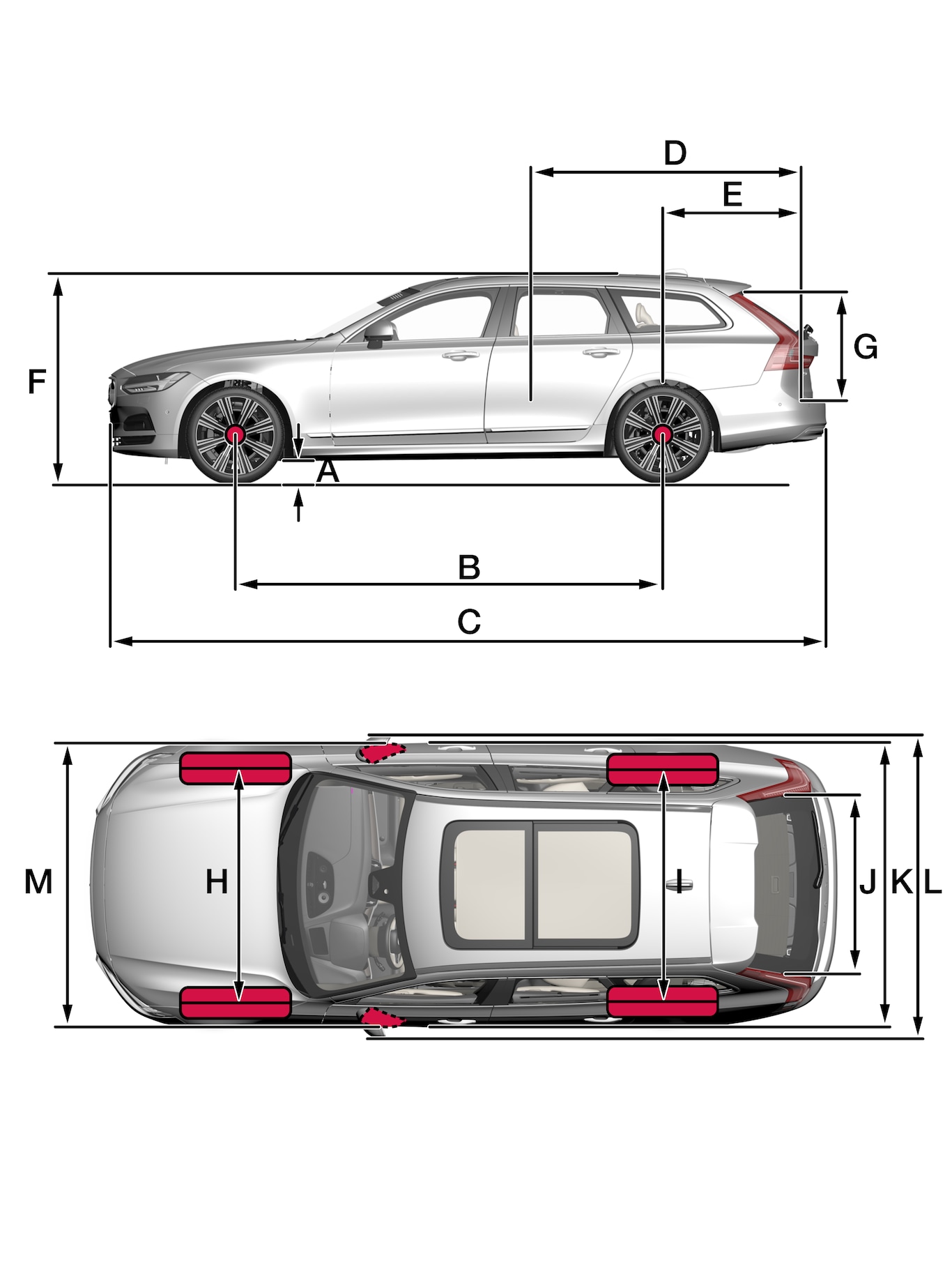 P5-2122-V90-Overview with measurements
