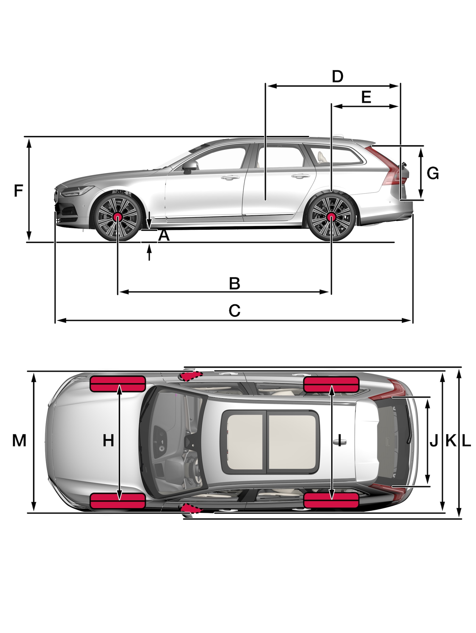 P5-2122-V90-Overview with measurements