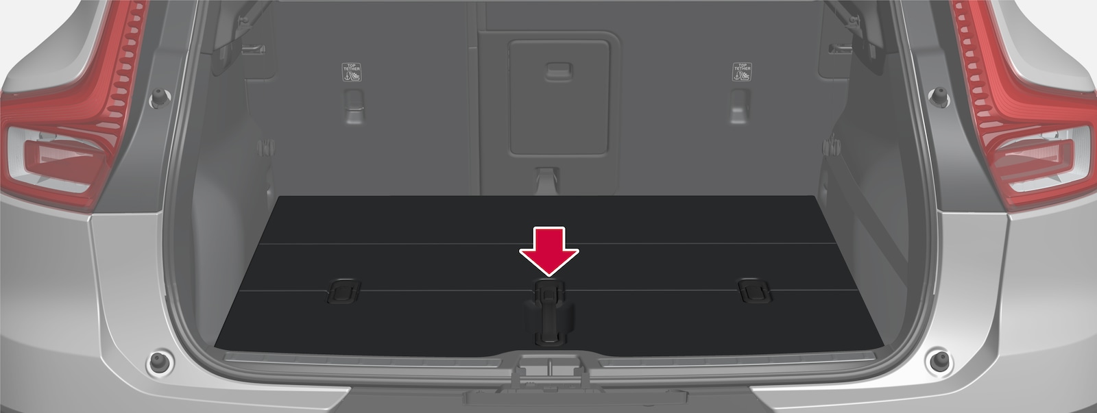 iCup-2246-XC40BEV-Luggage storage overview