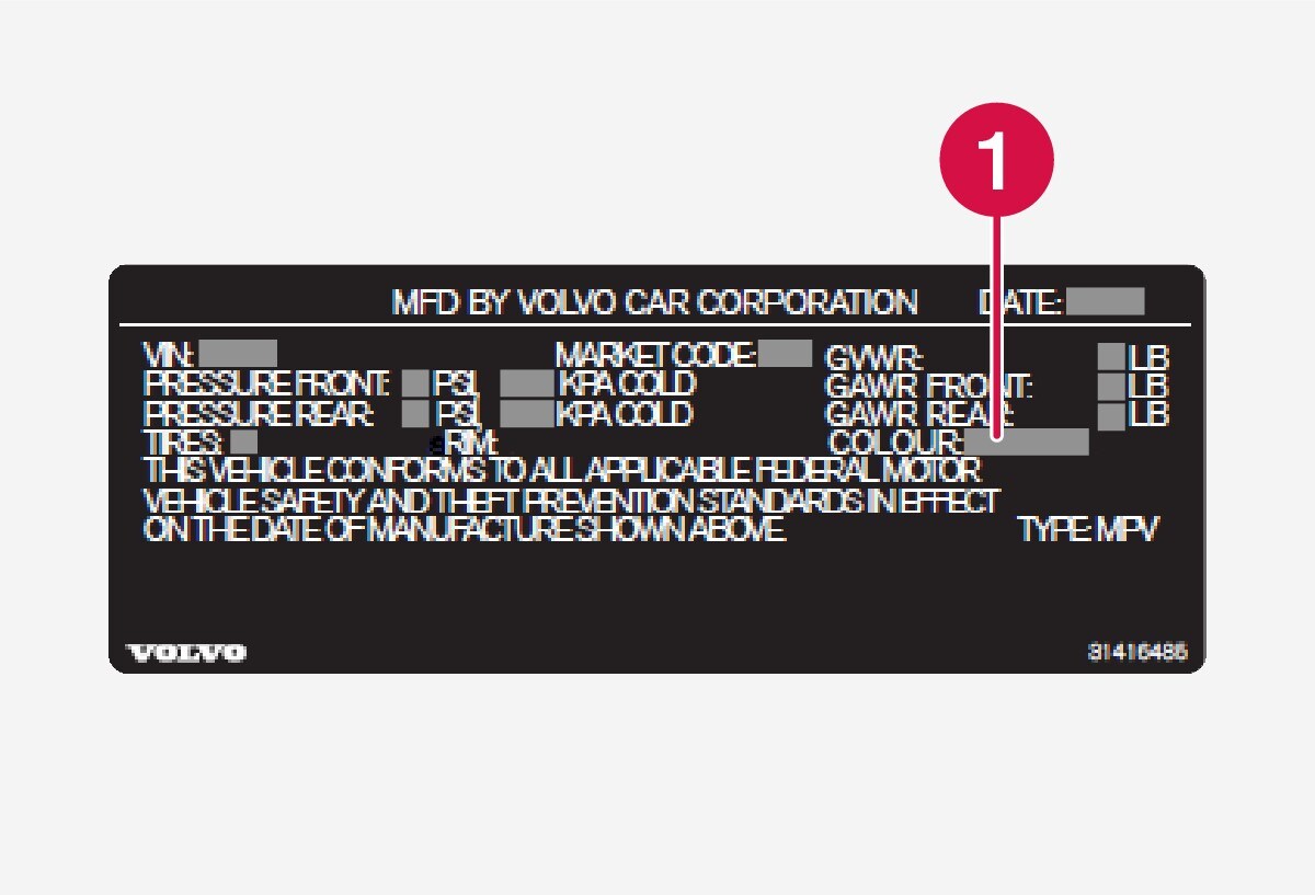 P5-1507-USA-USA paint code decal (US version)