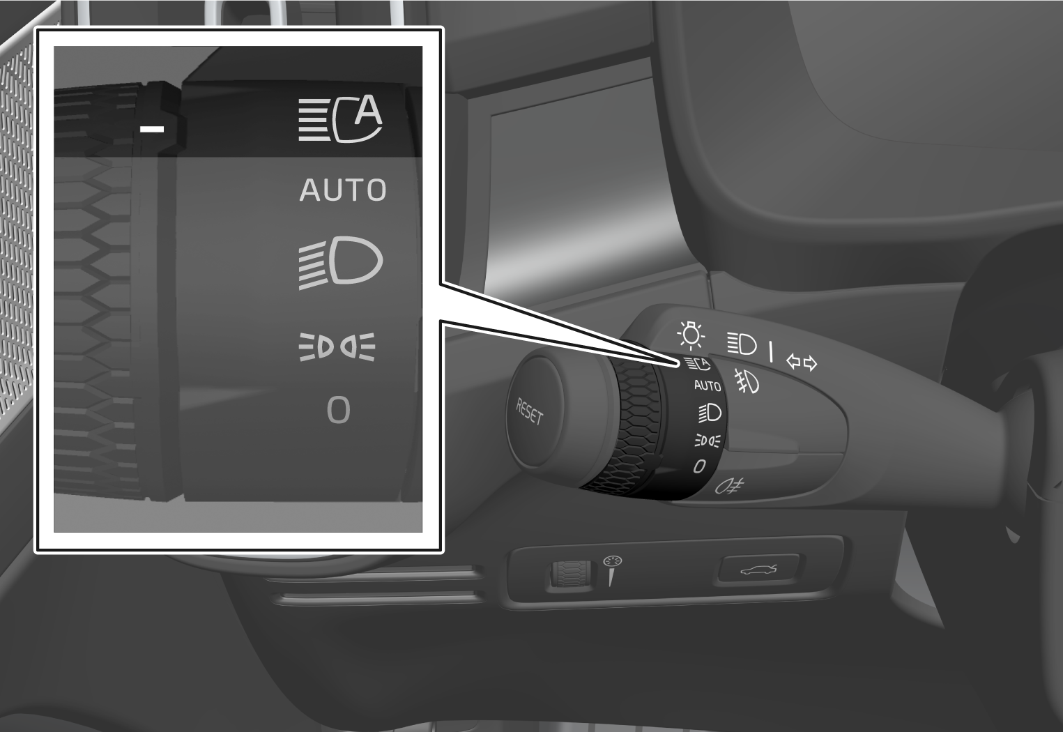 P6-2139-C40-Stalk with turning ring in AHBC position