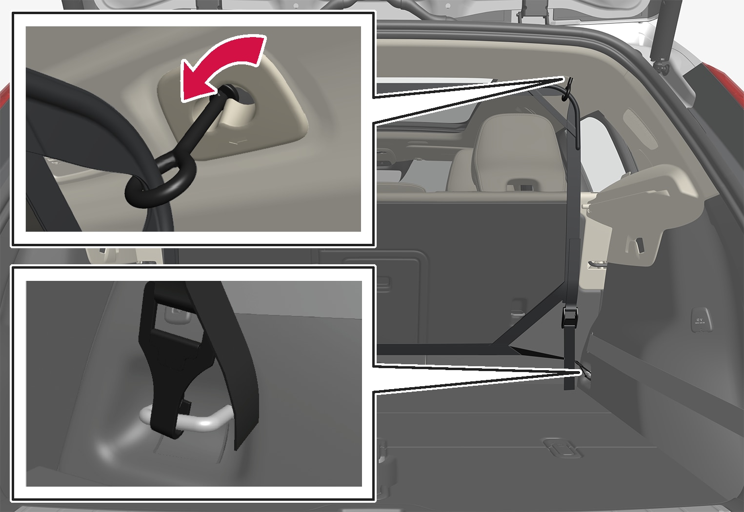 P6-1746-XC40- Safety net rear position installation