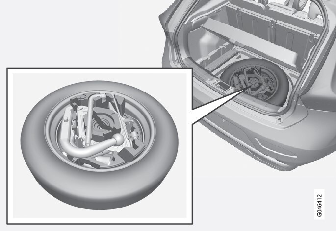 P4-Y555-1220-spare tire and tools